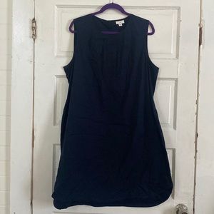 Navy shift dress